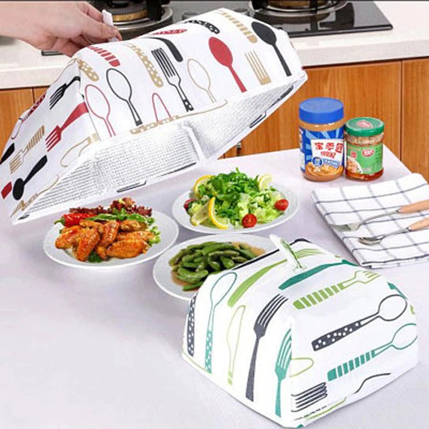Dish Tent Insulated Foldable Food Cover