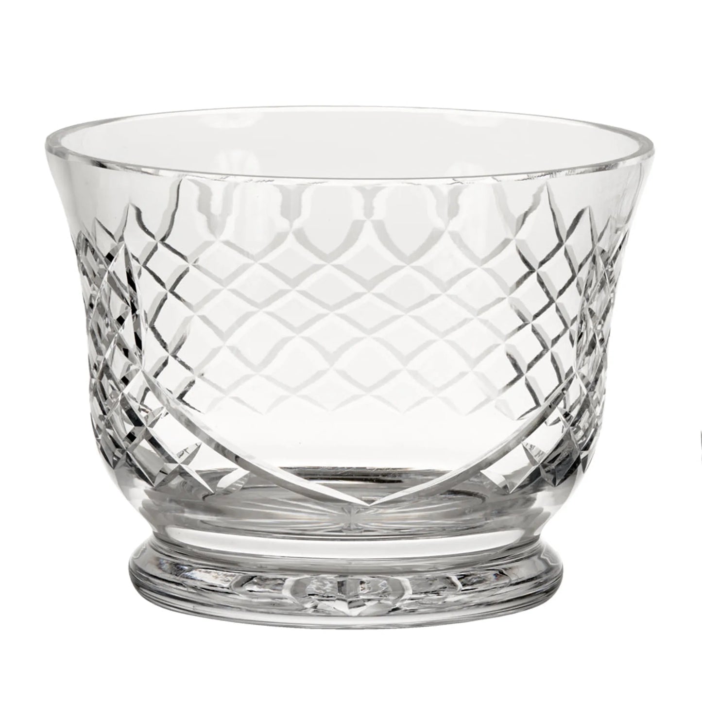 Crystal Round Flared Bowl With Medallion Ii Pattern